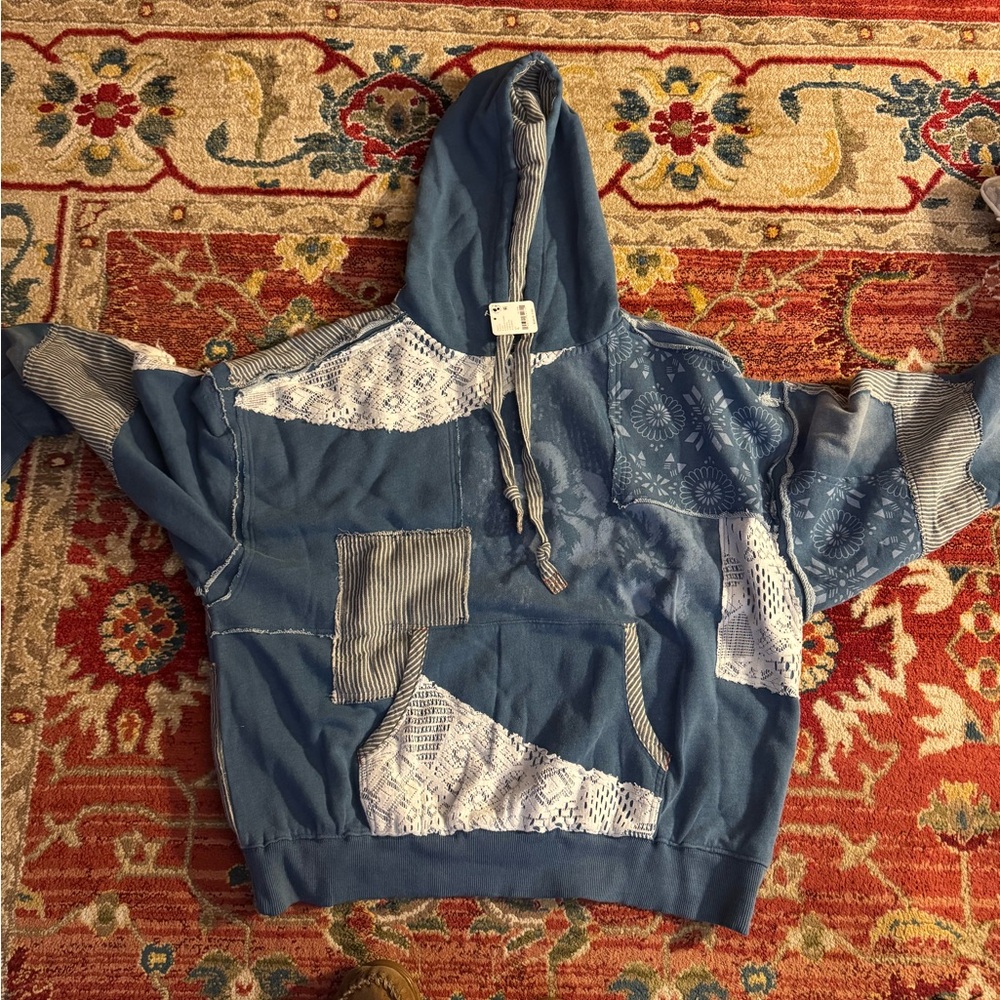 We the free tattered romance hoodie